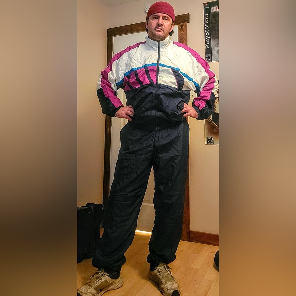 Vintage Colorblock Tracksuit shellsuit